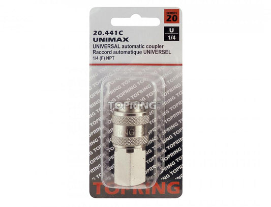 1/4 Universal Steel Quick Coupler 1/4 (F) NPT, Unimax