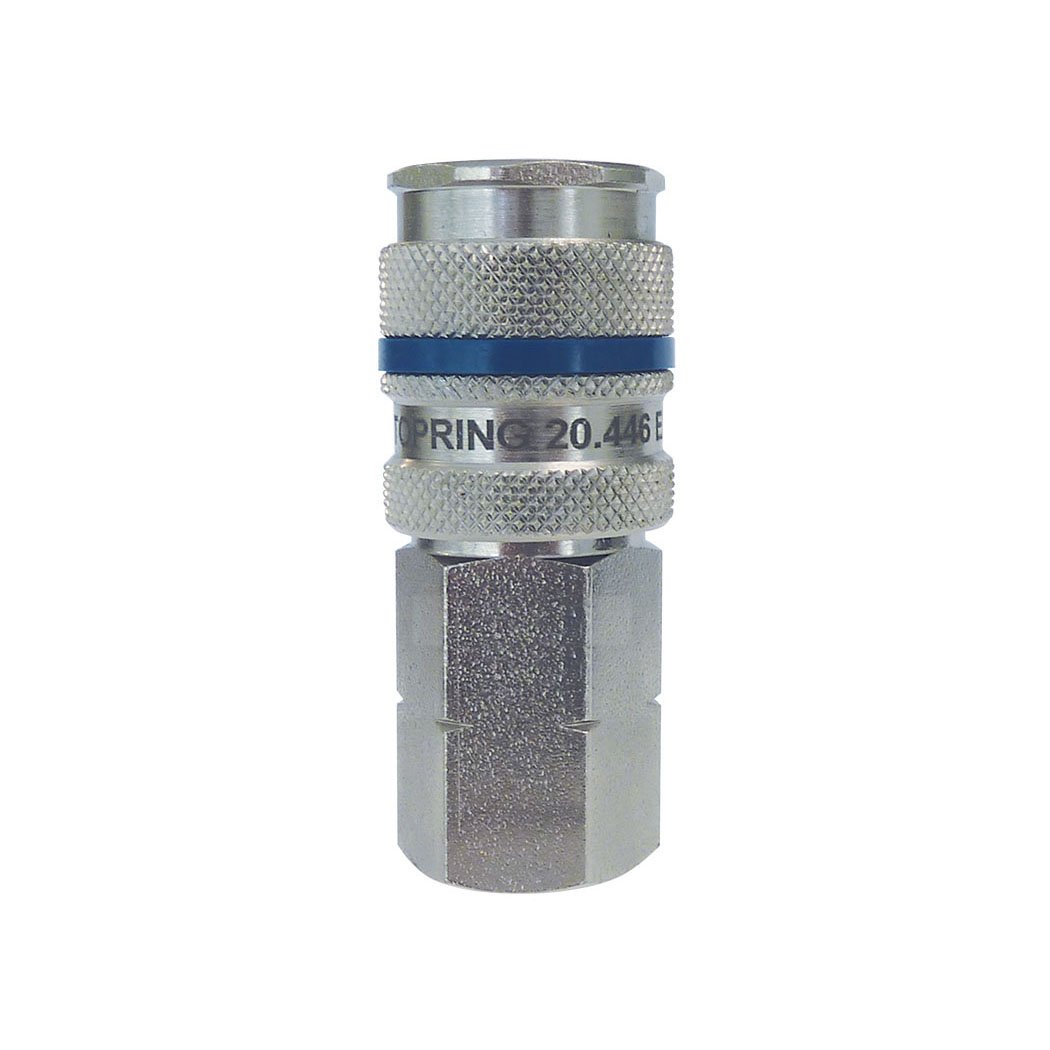 1/4 Industrial Steel Quick Coupler 1/4 (F) NPT, Quiksilver Model
