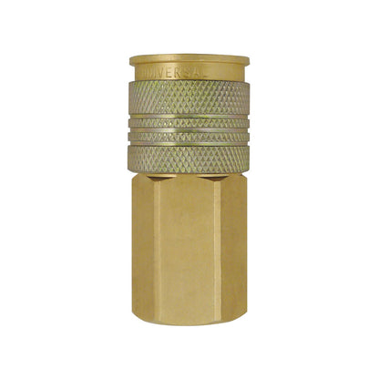 1/4 Universal Brass Quick Coupler 3/8 (F), Uniquik Model, NPT
