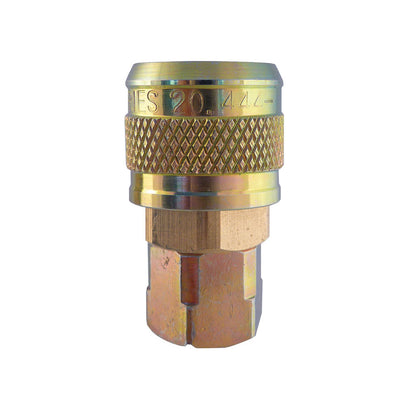 1/4 Industrial Brass Quick Coupler 3/8 (F) NPT, Automax Model