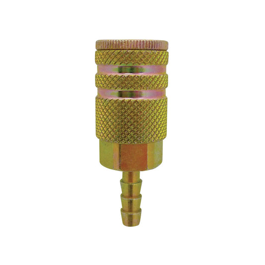 1/4 Industrial Steel Quick Coupler With 3/8 Hose Barb, Maxquik Model
