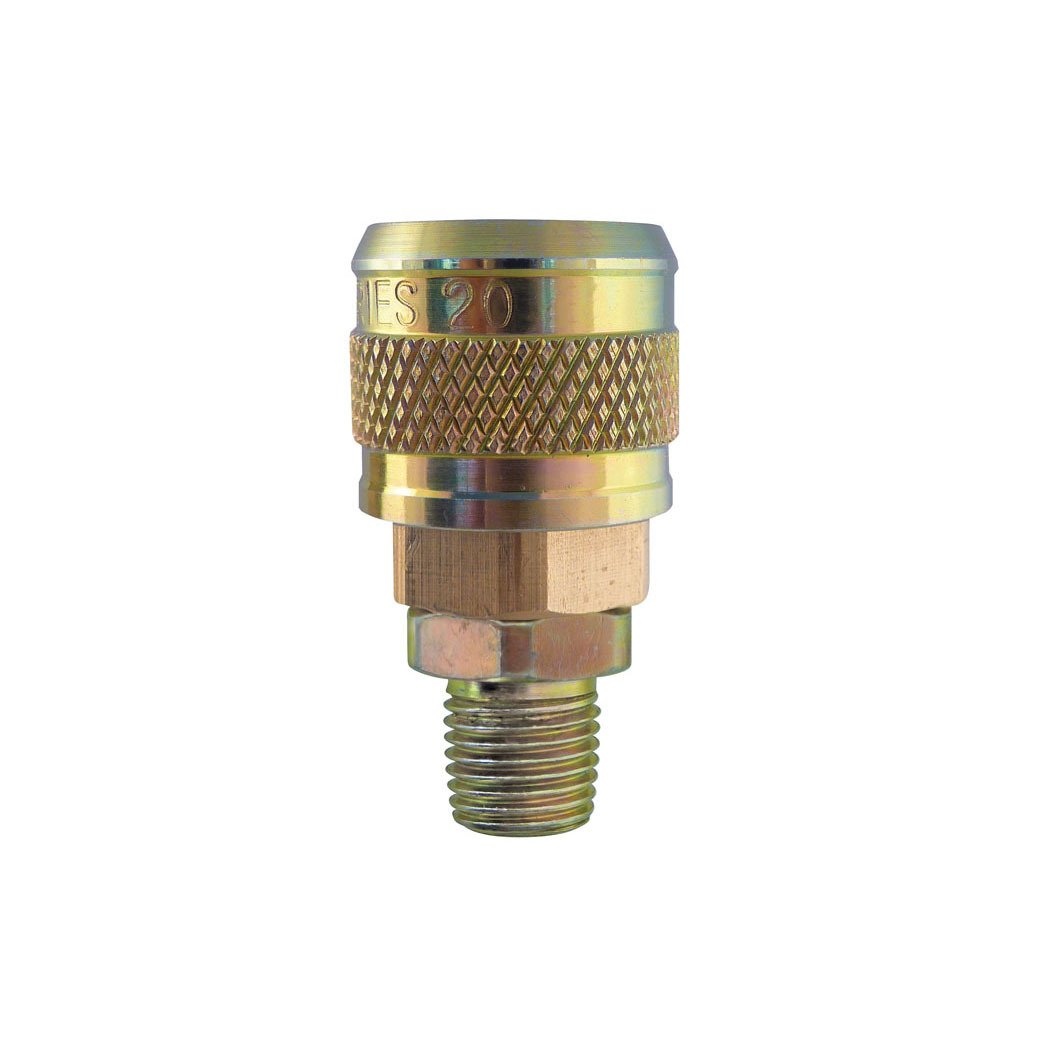 1/4 Industrial Brass Quick Coupler 1/4 (M) NPT, Automax Model