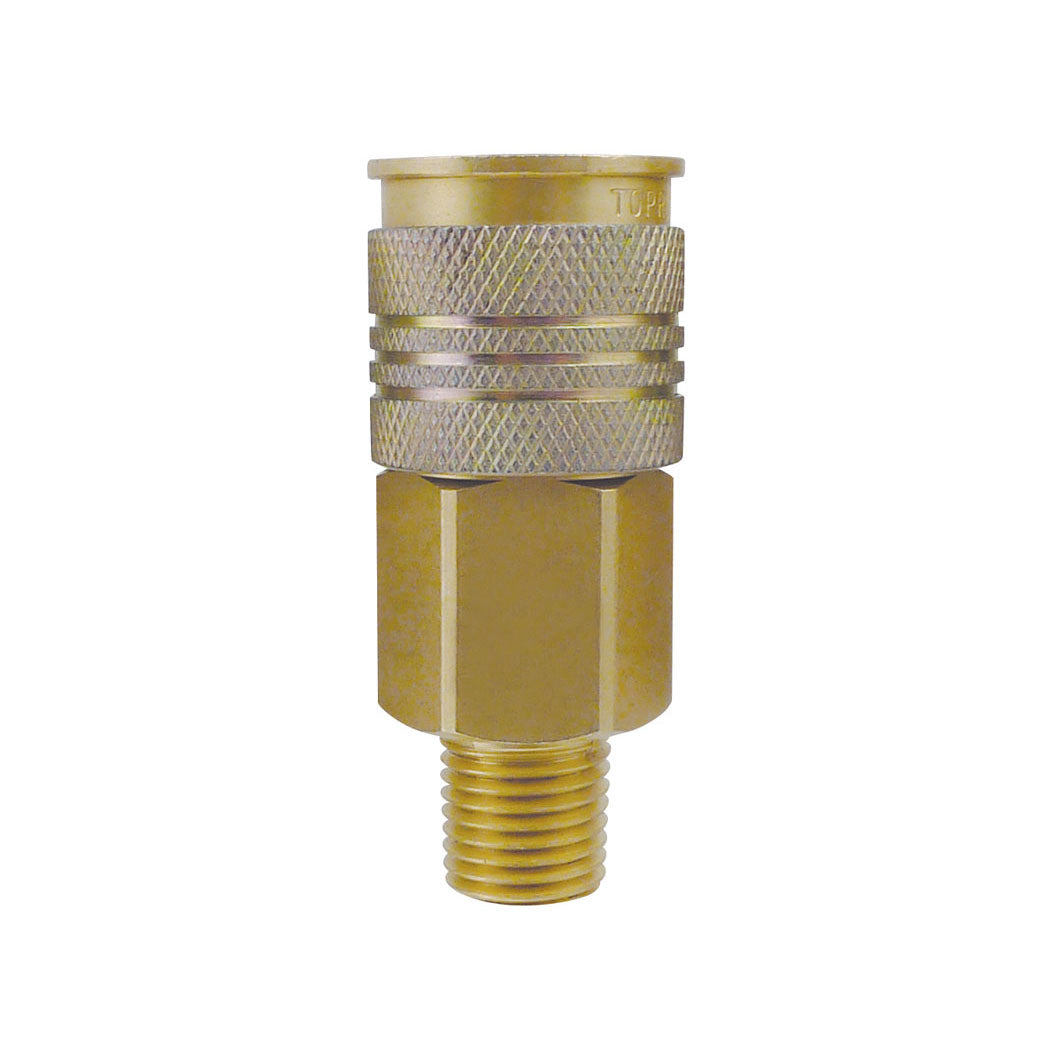 1/4 Universal Brass Quick Coupler 3/8 (M), Uniquik Model, NPT