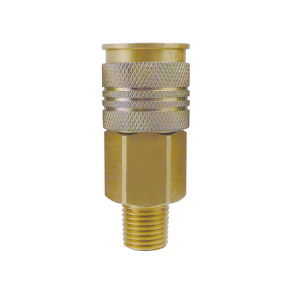 1/4 Universal Brass Quick Coupler 3/8 (M), Uniquik Model, NPT
