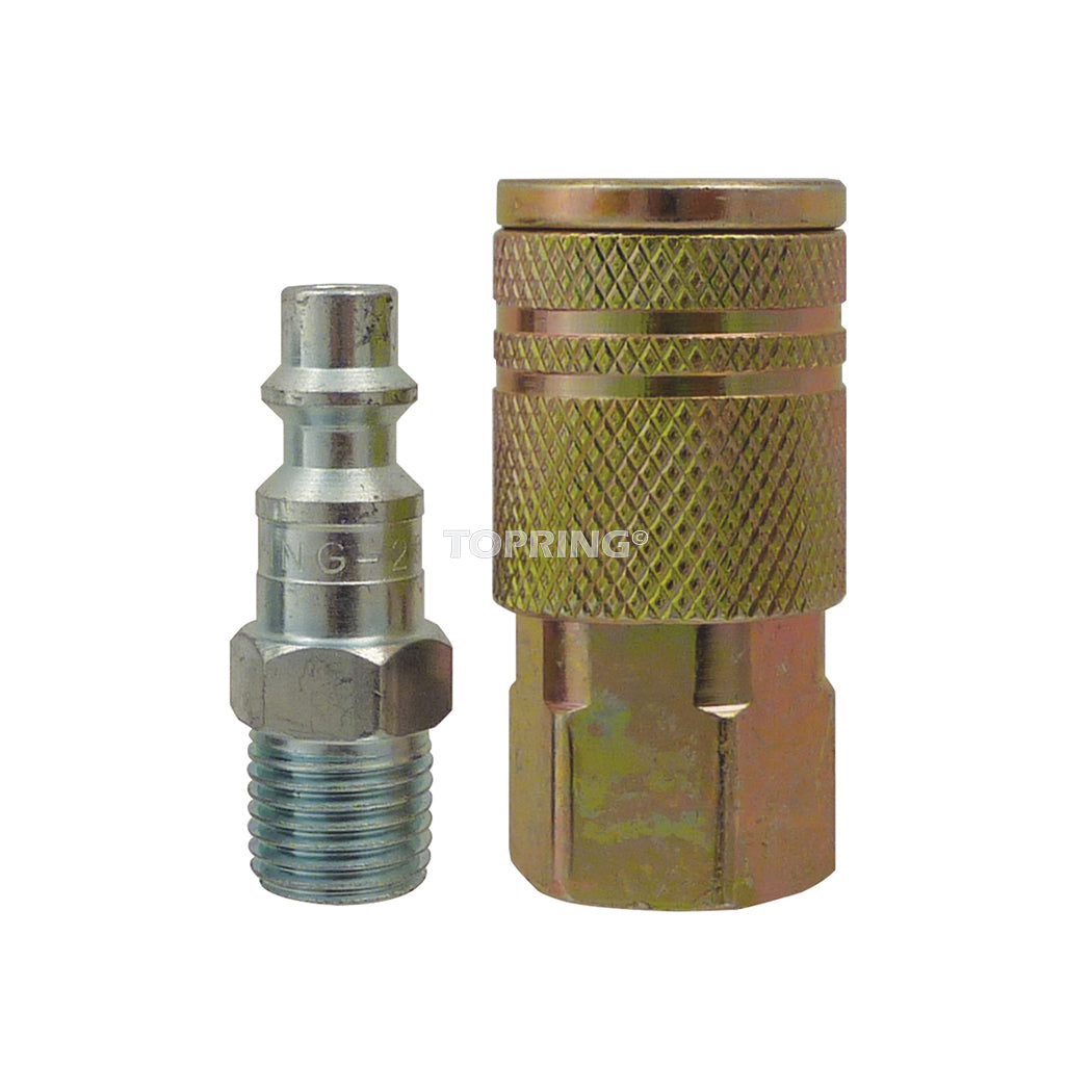 1/4 Industrial Kit With Steel Quick Coupler 1/4 (F) NPT and Coupler Plug