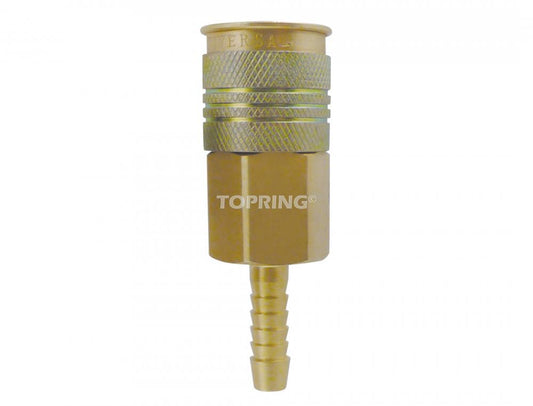 1/4 Universal Brass Quick Coupler With 1/4 Hose Barb, Uniquik Model