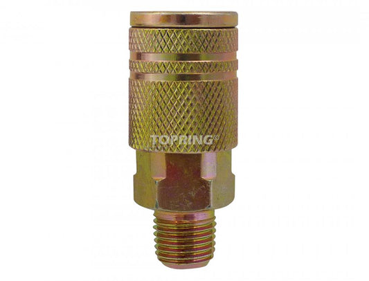 1/4 Industrial Steel Quick Coupler 1/4 (M), Maxquik Model, NPT