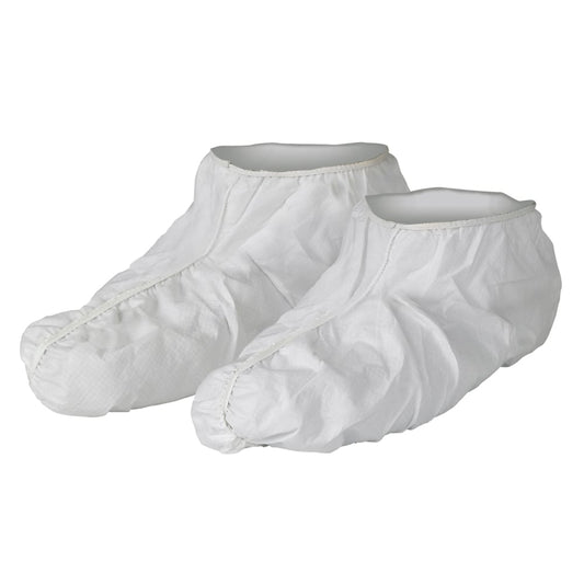 KleenGuard™ A40 Liquid & Particle Protection Shoe Covers (27000), 7" Height, Elastic, White, Universal Size, (300 Shoe Covers/Case)