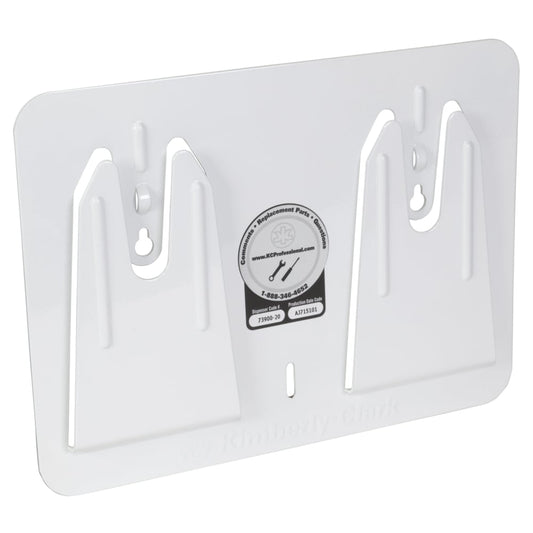Distributeur mural de lingettes Access pour lingettes WypAll® (73900), blanc et acier, montage n'importe où, peut contenir des boîtes Brag et Pop Up, 10,8" x 0,65" x 8"
