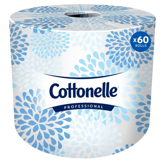 Rouleau de papier hygiénique standard Cottonelle® Professional (17713), 2 épaisseurs, blanc (451 feuilles/rouleau, 60 rouleaux/caisse, 27 060 feuilles/caisse)