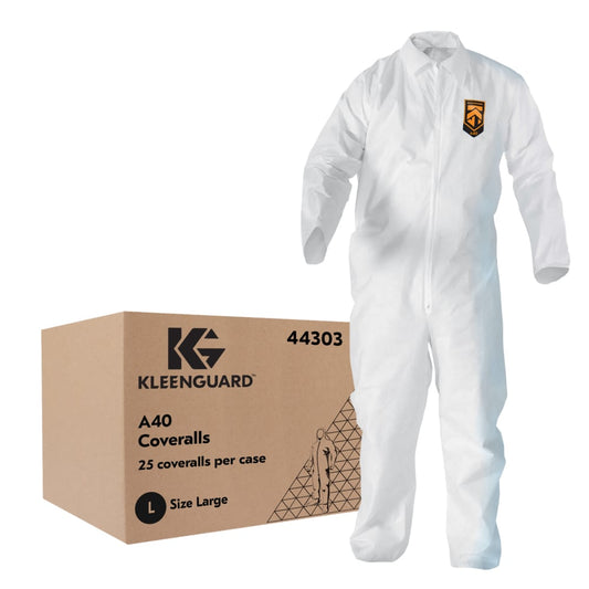 KleenGuard™ A10 Light Duty Sleeve Protectors (23610), Universal Size (One Size), White, Elastic, Ambidextrous, (Qty 200)
