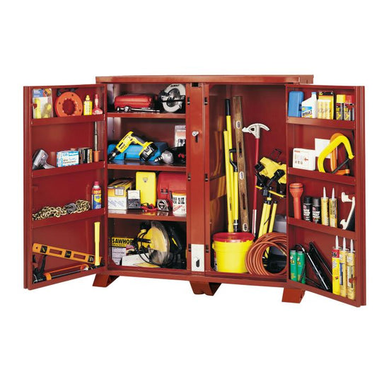 Organisez comme vous le souhaitez. Avec quatre modèles au choix, offrant différentes capacités de rangement et options de portes, les armoires JOBOX simplifient l'organisation de votre chantier, de votre usine ou de votre poste de maintenance. Grâce 