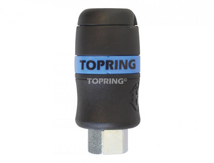 Coupleur rapide composite 3/8 industriel 1/2 (F) NPT, modèle Topquik