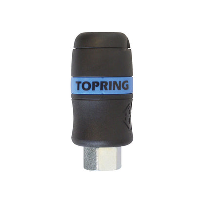 Coupleur rapide composite 3/8 industriel 1/2 (F) NPT, modèle Topquik