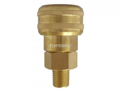 3/8 Industrial Brass Quick Coupler 3/8 (M) NPT, Automax Model