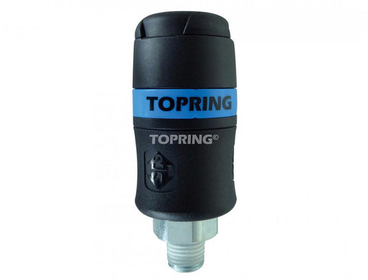 3/8 Industrial Composite Quick Coupler 3/8 (M) NPT, Topquik Model