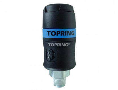3/8 Industrial Composite Quick Coupler 1/2 (M) NPT, Topquik Model