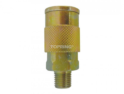 Raccord rapide en acier industriel 3/8 1/2 (M), modèle Maxquik, NPT