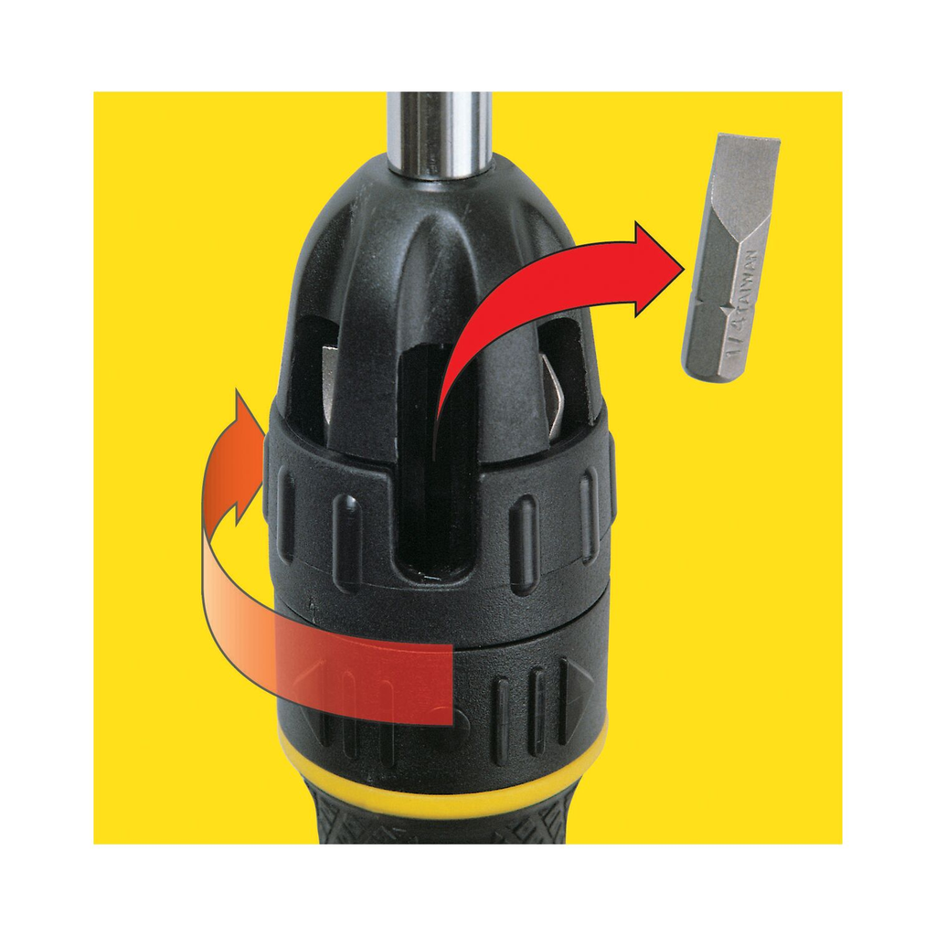 STANLEY Multi-Bit Ratchet Screwdriver With 10 Bit