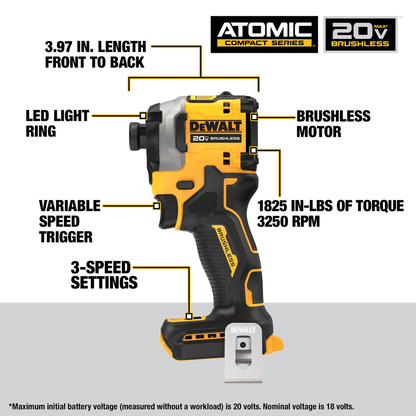 DEWALT 20V MAX* XR Hammer and ATOMIC Combo Kit