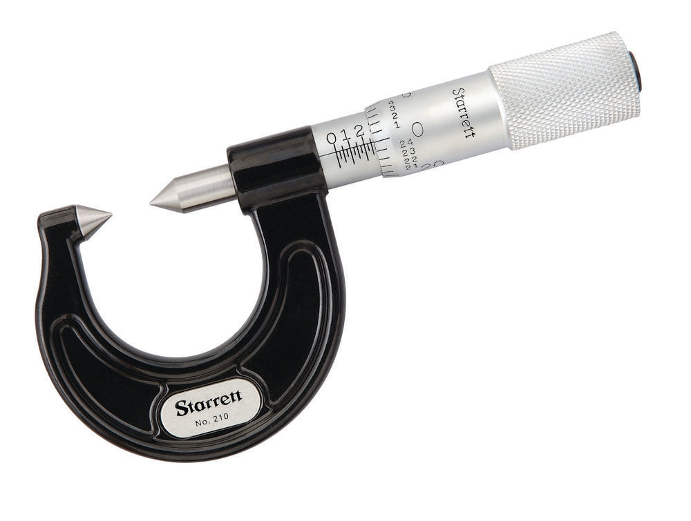 Screw Thread Comparator Micrometer Pointed Anvil 0-7/8" Range