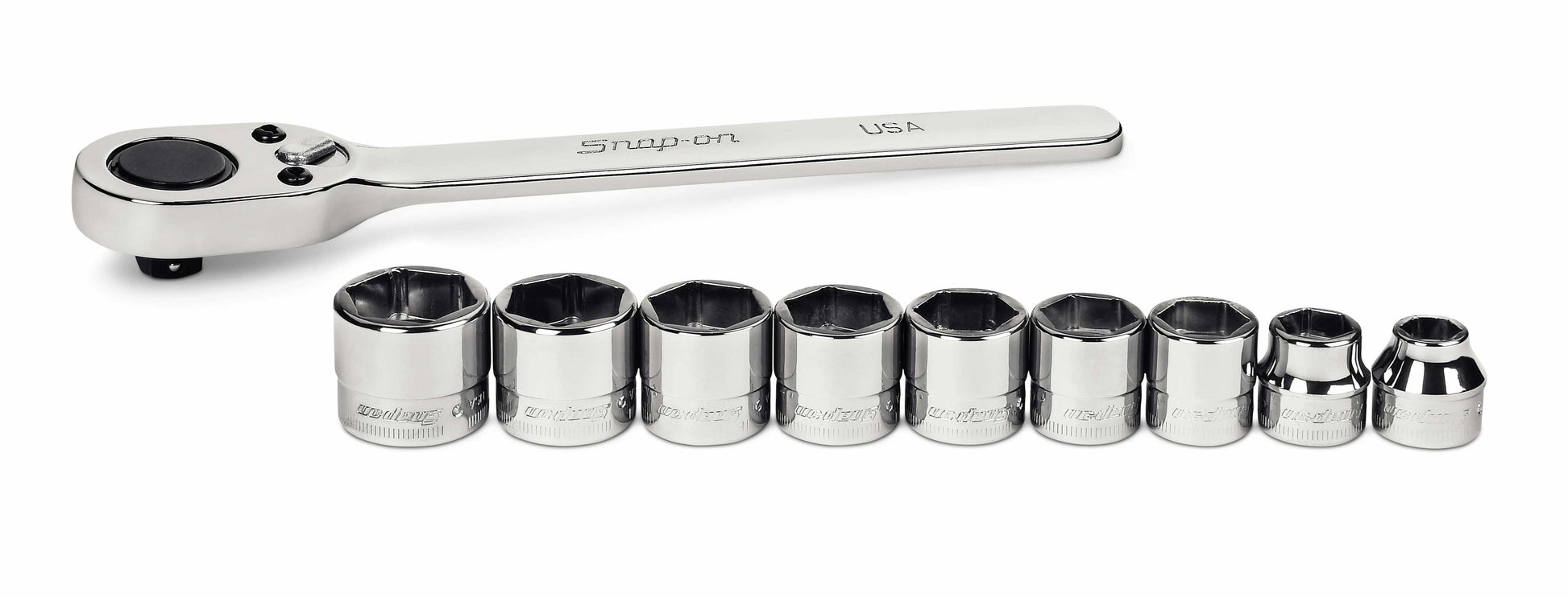 10 Piece 3/8 Inch Drive Low Profile Ratchet Set (6 Point, Metric)