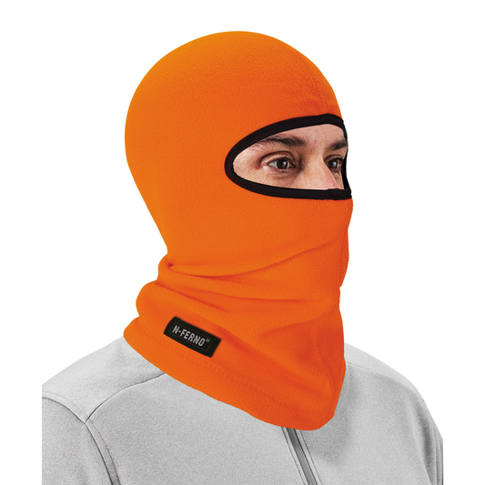 6821 Orange Balaclava Face Mask Fleece