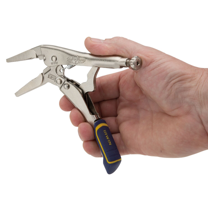 IRWIN Vise-Grip Locking Pliers, Fast Release, Long Nose With Wire Cutter, 6-Inch