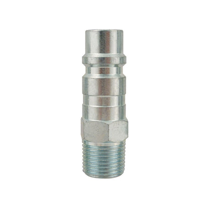 1/2 Industrial Steel Coupler Plug 3/8 (M) NPT