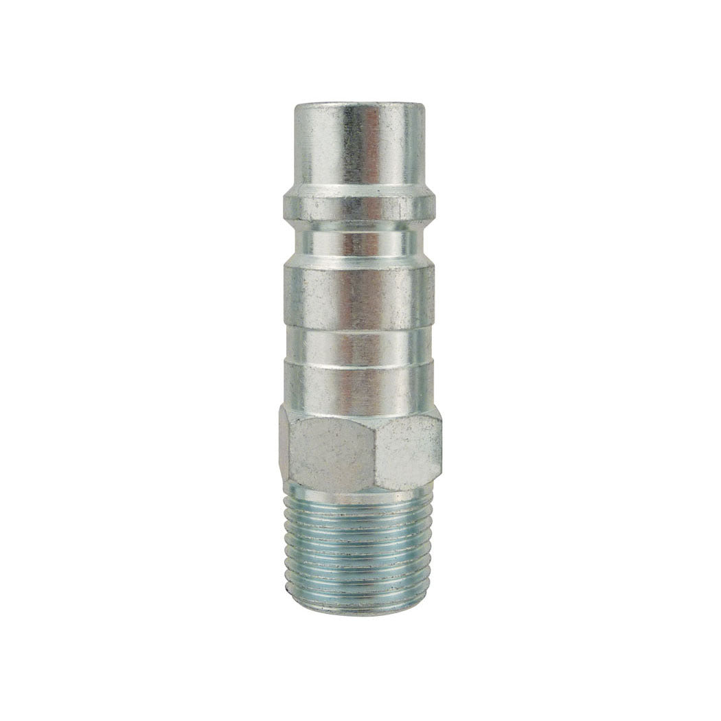 1/2 Industrial Steel Coupler Plug 3/4 (M) NPT