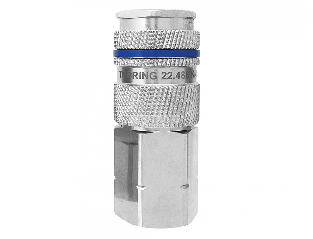 Coupleur rapide en laiton 1/2 industriel 1/2 (F) NPT, modèle Quiksilver