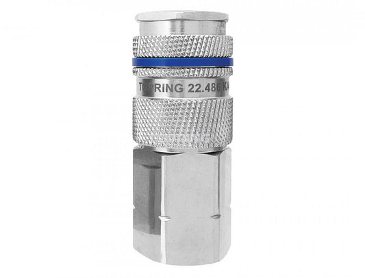 1/2 Industrial Brass Quick Coupler 1/2 (F) NPT, Quiksilver Model