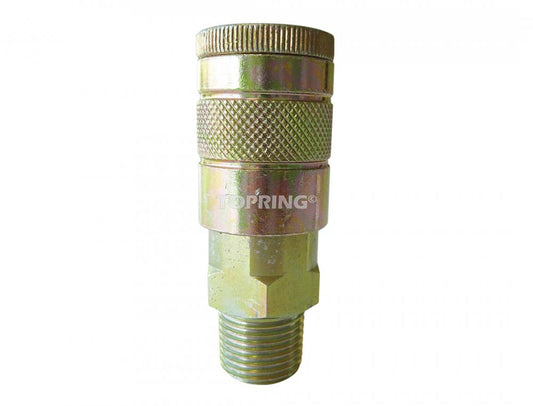 1/2 Industrial Steel Quick Coupler 1/2 (M) NPT, Maxquik Model