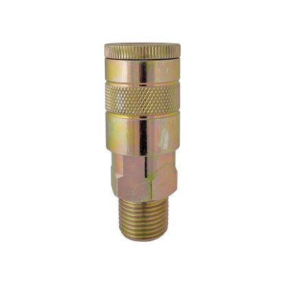 1/2 Industrial Steel Quick Coupler 3/4 (M) NPT, Maxquik Model