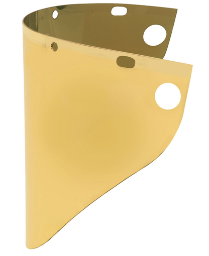 Honeywell Fibre-Metal® 9 3/4" X 19" X .06" Dark Green Propionate Extended View Faceshield