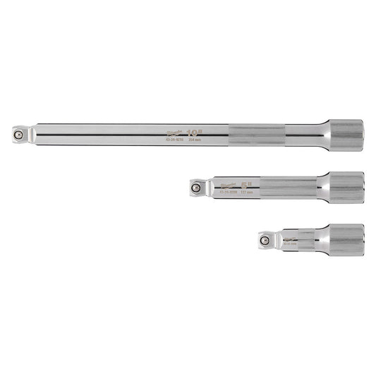 3pc 1/2” Drive Wobble Extension Set