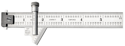 Jauge de point de perçage 6"/150 mm biseau 0-59 degrés