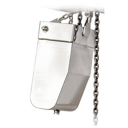 Chain Bucket for Kito FER2 Electric Hoist, Stainless Steel, 23ft Lift Capacity