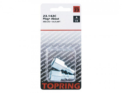 1/4 Aro 210 Steel Coupler Plug 1/4 (F) NPT
