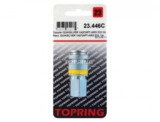 1/4 Aro 210 Steel Quick Coupler 1/4 (F) NPT, Quiksilver Model Product #:23.446C