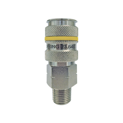 1/4 Aro 210 Steel Quick Coupler 1/4 (M) NPT, Quiksilver Model Product #:23.646C