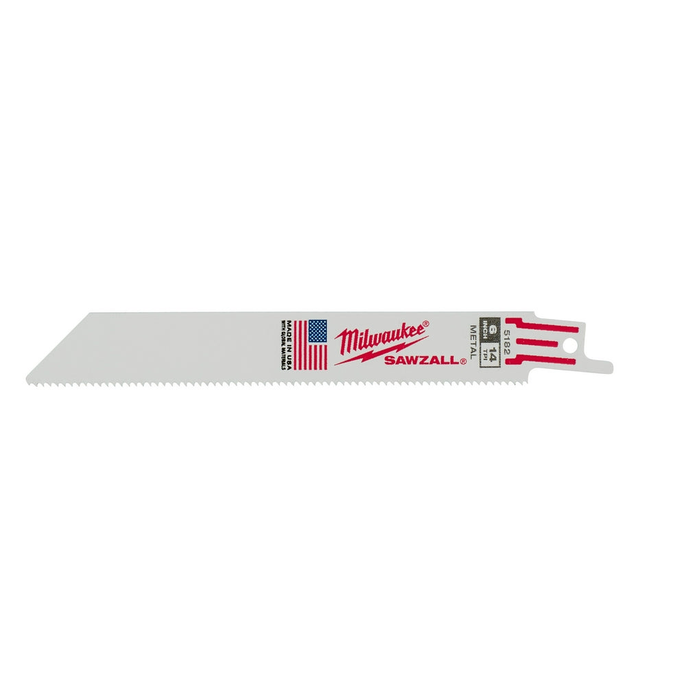 Thin Kerf Sawzall® Blade 6" 14 Tpi 25/pk