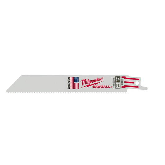 Thin Kerf Sawzall® Blade 6" 14 Tpi 25/pk