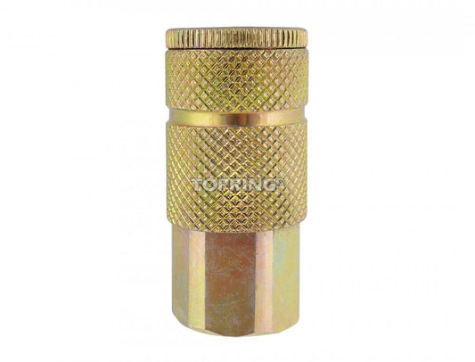 1/4 Truflate Steel Quick Coupler 1/4 (F), Maxquik Model, NPT