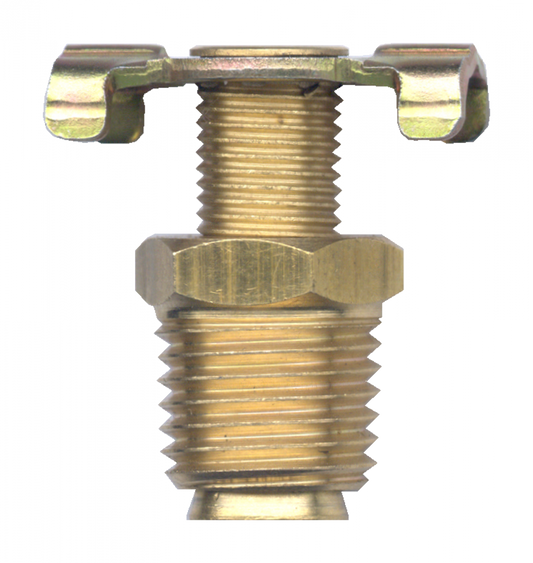 Back Seating Type Drain Cock, Brass, 1/4 Male Pipe