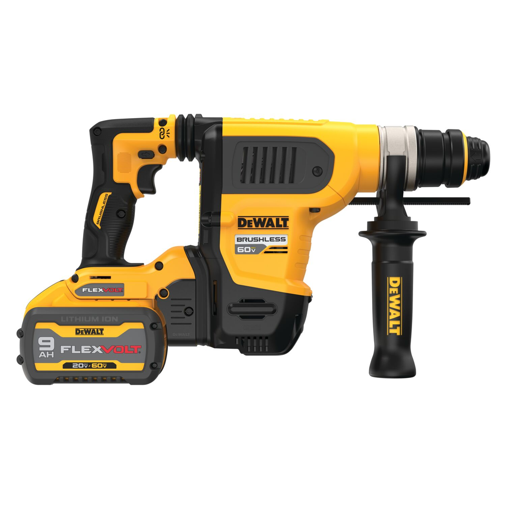 DEWALT 60V MAX* 1-1/4 In. Brushless Cordless SDS PLUS Rotary Hammer Kit