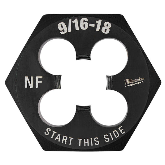 9/16"-18 nf 1-7/16" Hex Threading Die