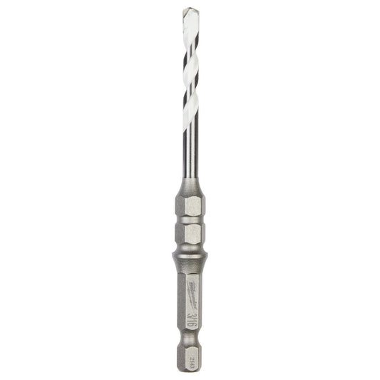 Shockwave™ Carbide Multi-material Drill Bit For Concrete Screws 3/16" x 4", 3/PK