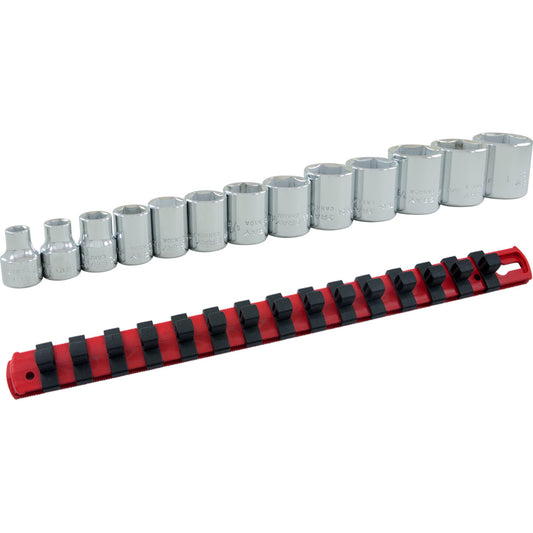 Jeu de douilles - entraînement 3/8", 6 pans, 13 pièces