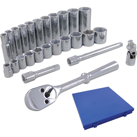 Complete Socket Set - 3/8" Drive, 6 Point, 26 Pieces